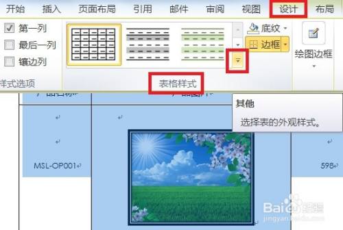 WORD如何显示浅色列表强调文字颜色4的效果