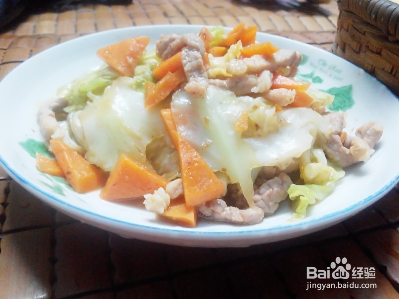 包菜肉丝的家常做法