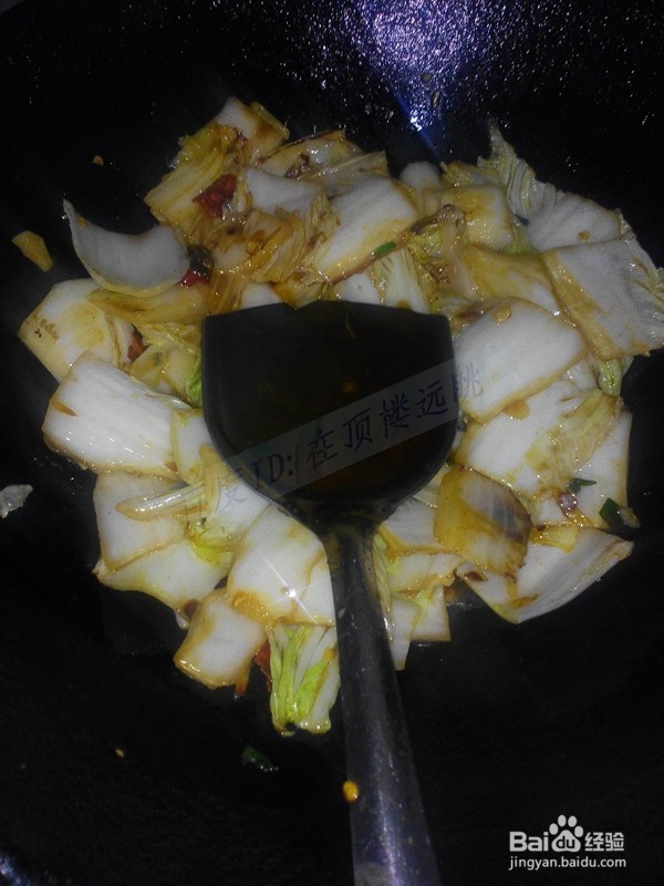 素炒白菜--素菜荤做