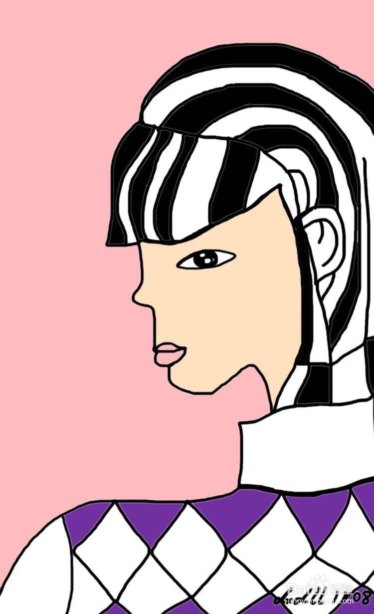 简笔画教程之短发女孩