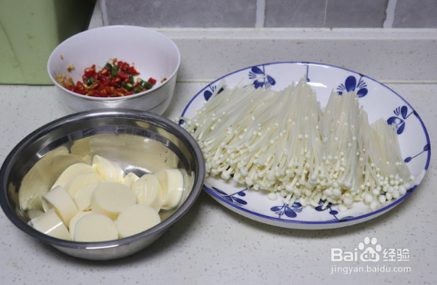 日本豆腐金针菇煲