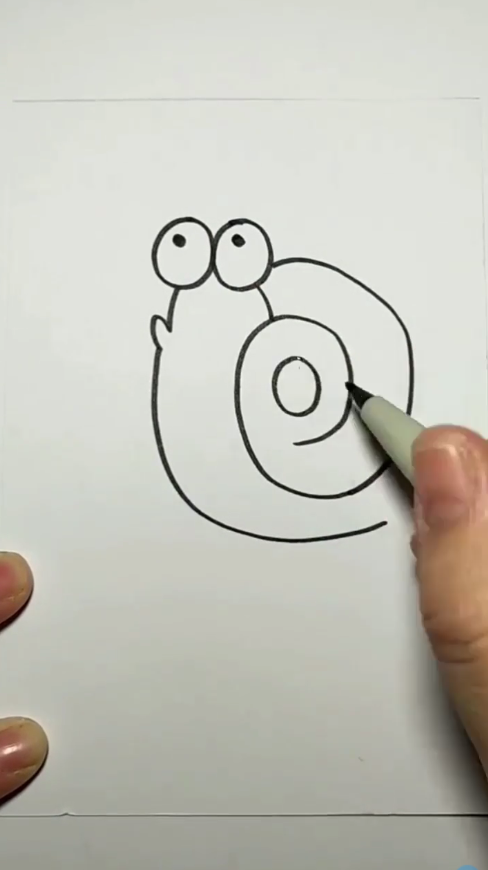 简笔画小蜗牛怎么画