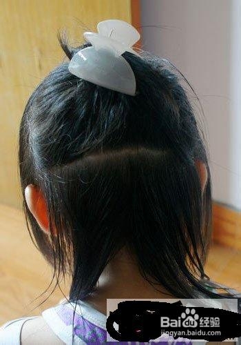 小女孩可爱发型绑扎方法 图解