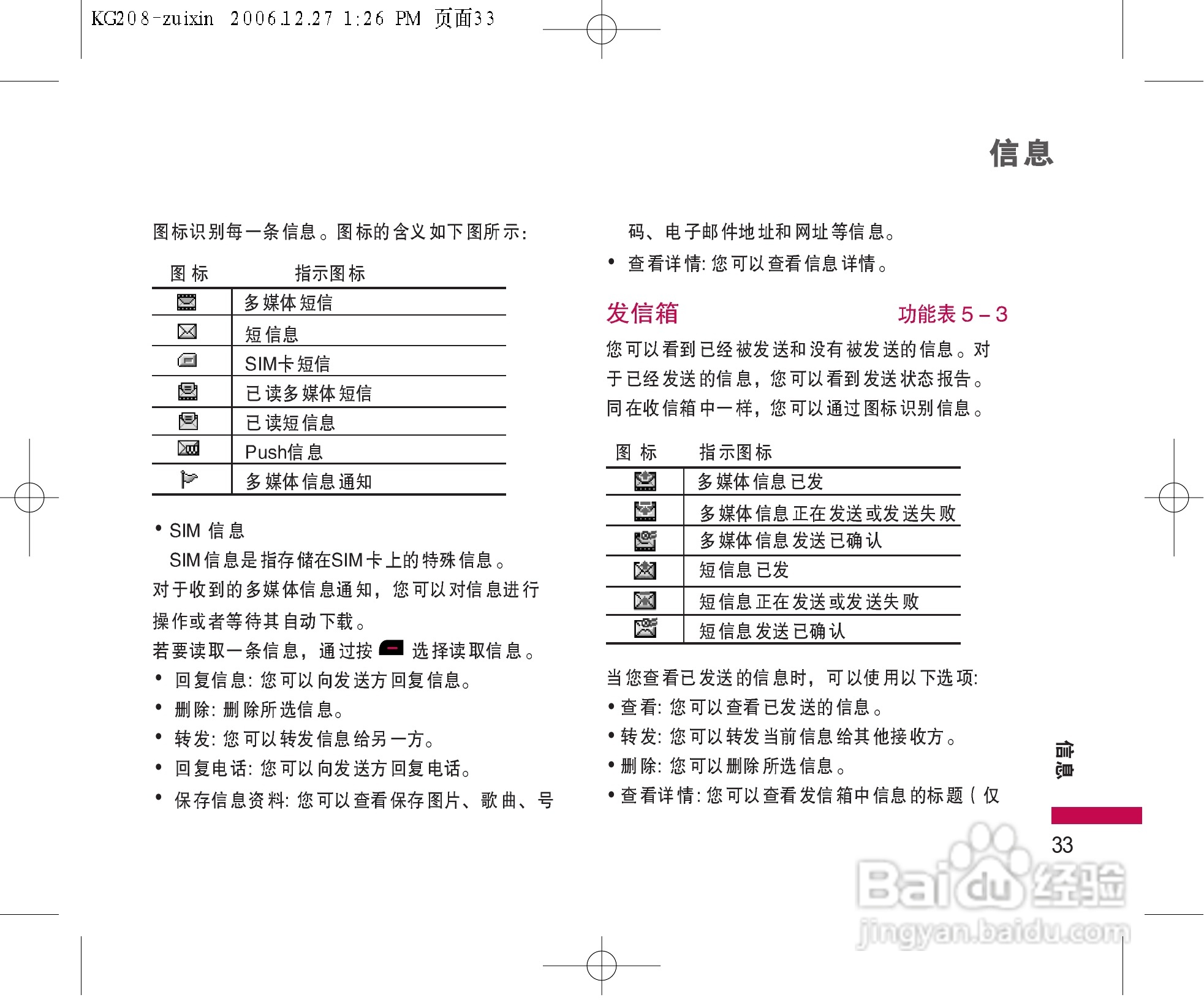 LG KG208手机使用说明书:[4]