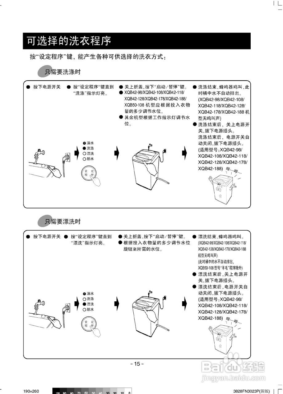 LG XQB42-98洗衣机使用说明书:[2]