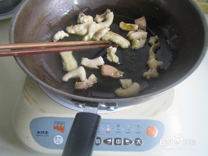 怎样用肥猪肉片炒瘦猪肉片