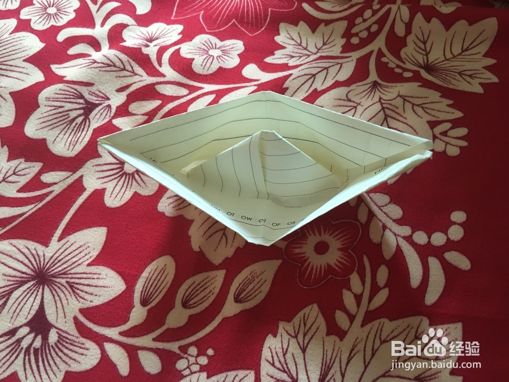 儿童纸船的折法