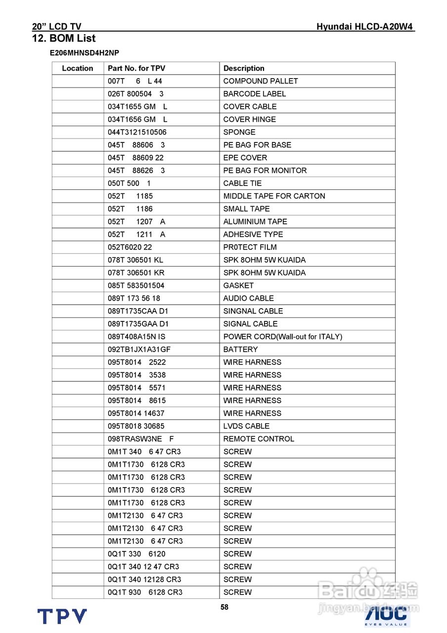 Hyundai HLCD-A20W4电视机说明书:[6]