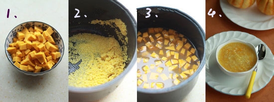 美味：小米南瓜粥的做法