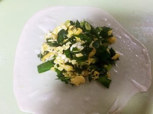 饺子皮韭菜鸡蛋盒子