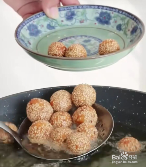 红薯芝麻丸子的做法超级好吃哦