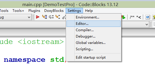 Code:: Blocks显示行号的设置