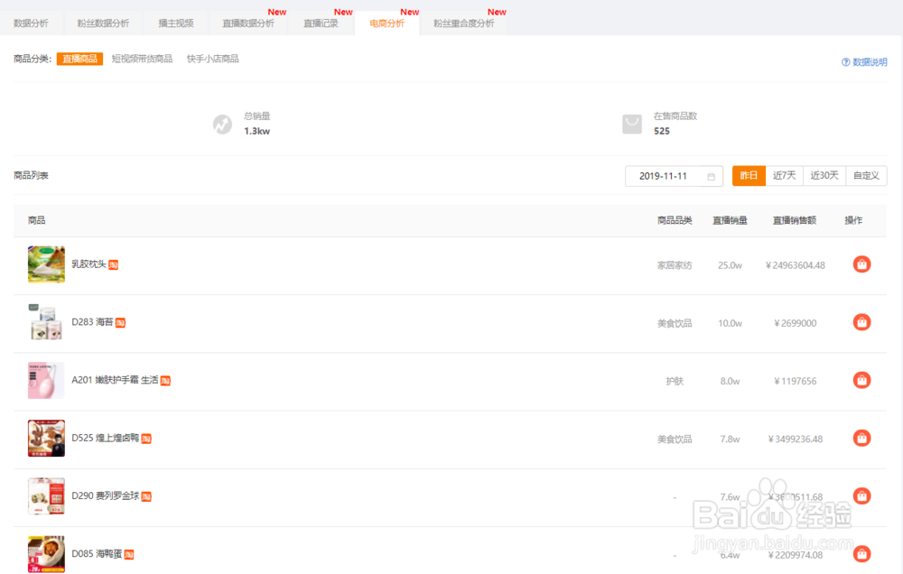 2个步骤快速掌握快手播主账号信息。