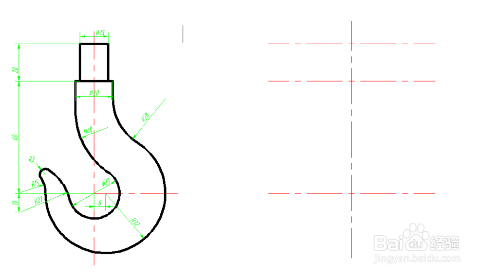 CAD如何绘制吊钩？