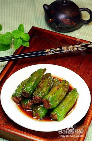 青椒酿肉的做法怎么做好吃 家常做法图解