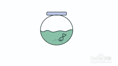 宝宝的鱼缸简笔画