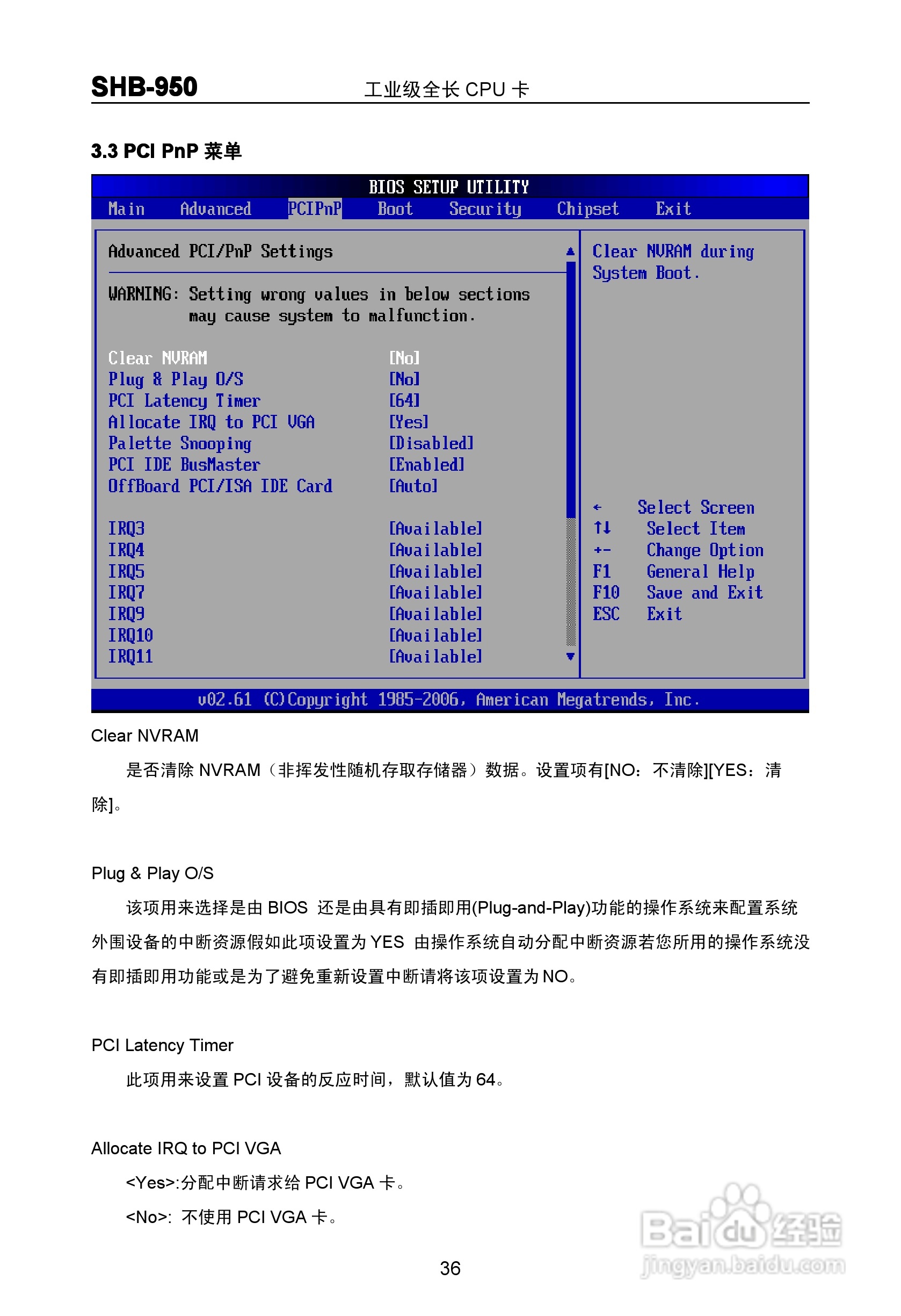 华北工控 SHB-950 工业级全长 CPU 卡 说明书 V1.0:[5]