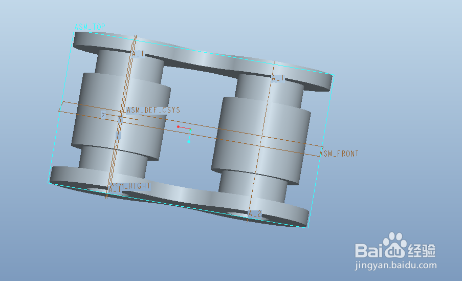 Proe用骨架模型创建滚子连