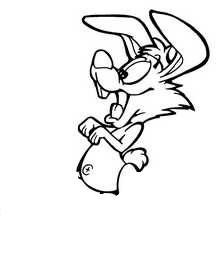 夸张兔子的简笔画