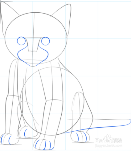 如何画一只可爱的小猫