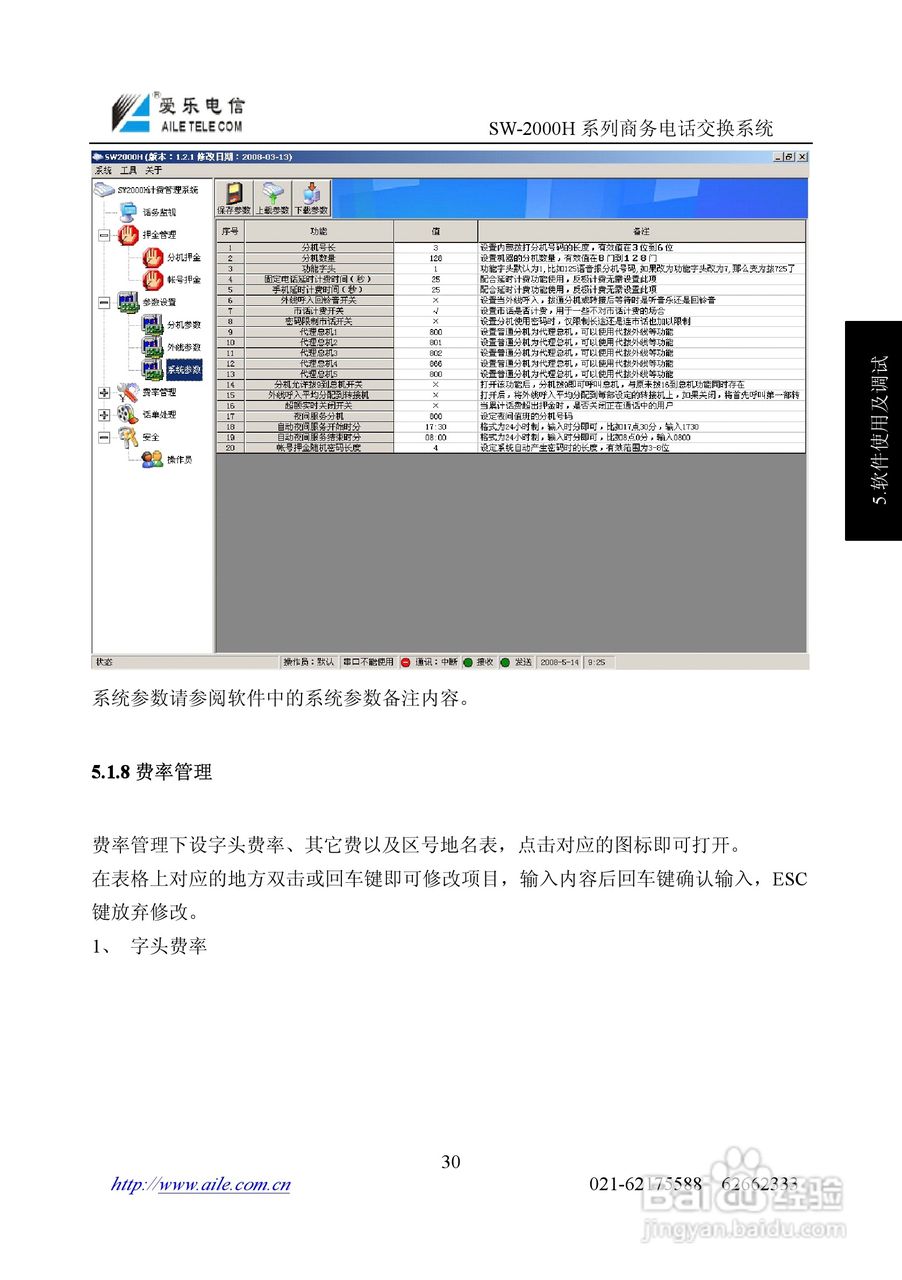 爱乐SW-2000HR程控用户交换机使用说明书:[3]