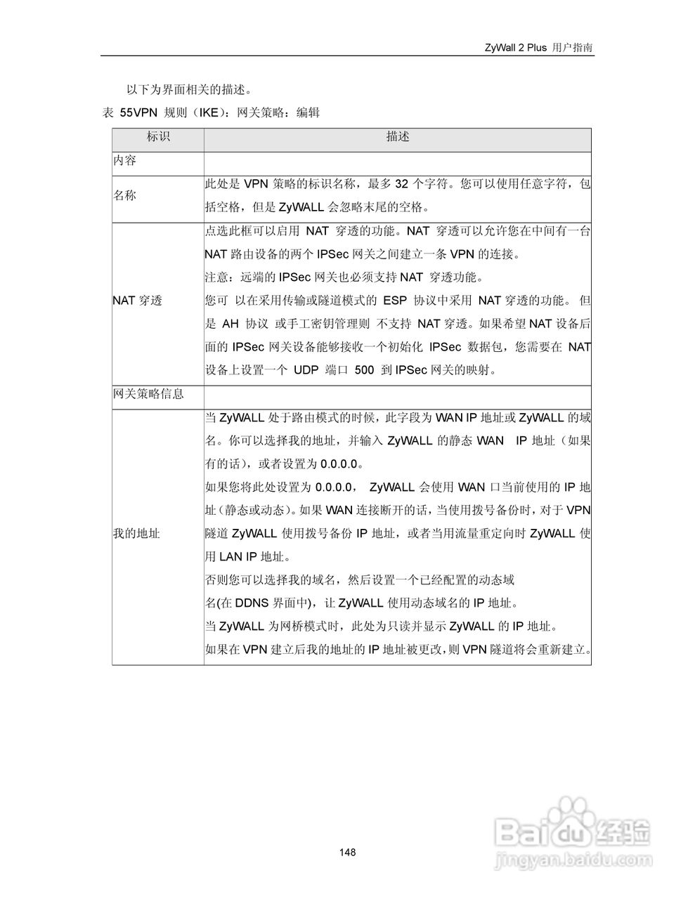 ZyXEL ZyWALL 2 Plus网络安全设备用户手册:[16]