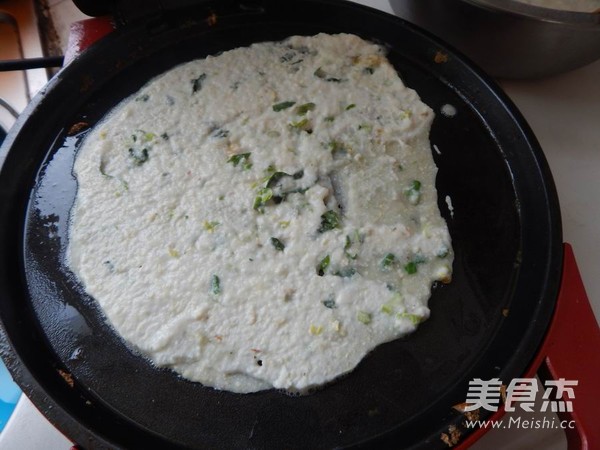 青菜豆渣煎饼