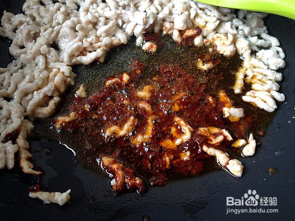 家常便饭韭菜苔炒肉丝的制作方法
