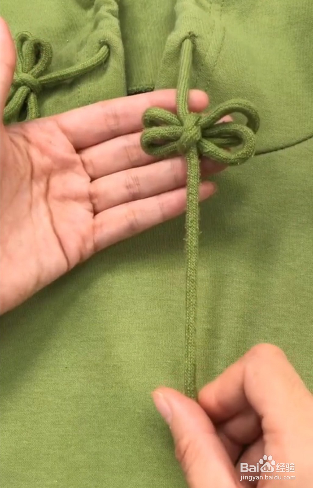 卫衣绳子的花样系法