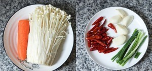 怎么做胡萝卜拌金针菇