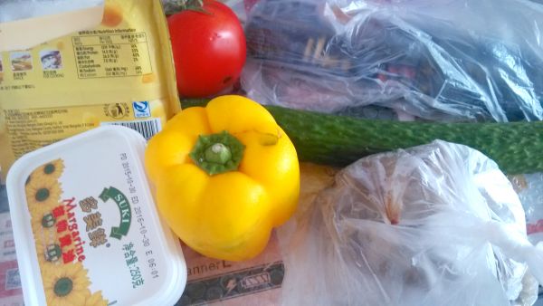 虾仁青瓜汁意面