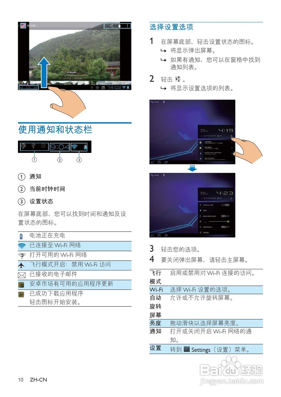 飞利浦PI3000W2/93平板电脑使用说明书:[2]