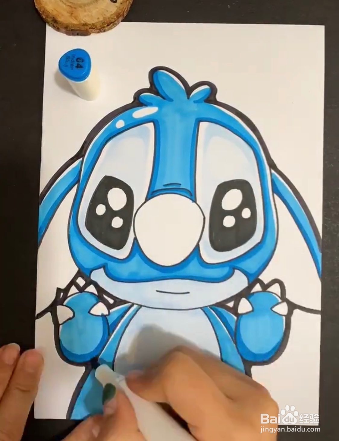 教你画蓝色的小卡通史莱姆