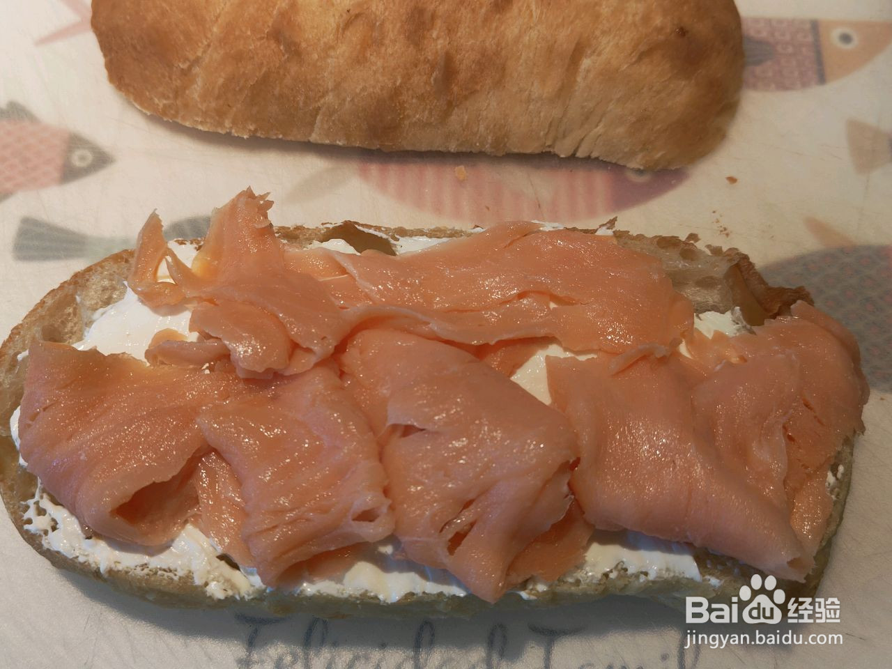 法式三文鱼炒蛋三明治的做法