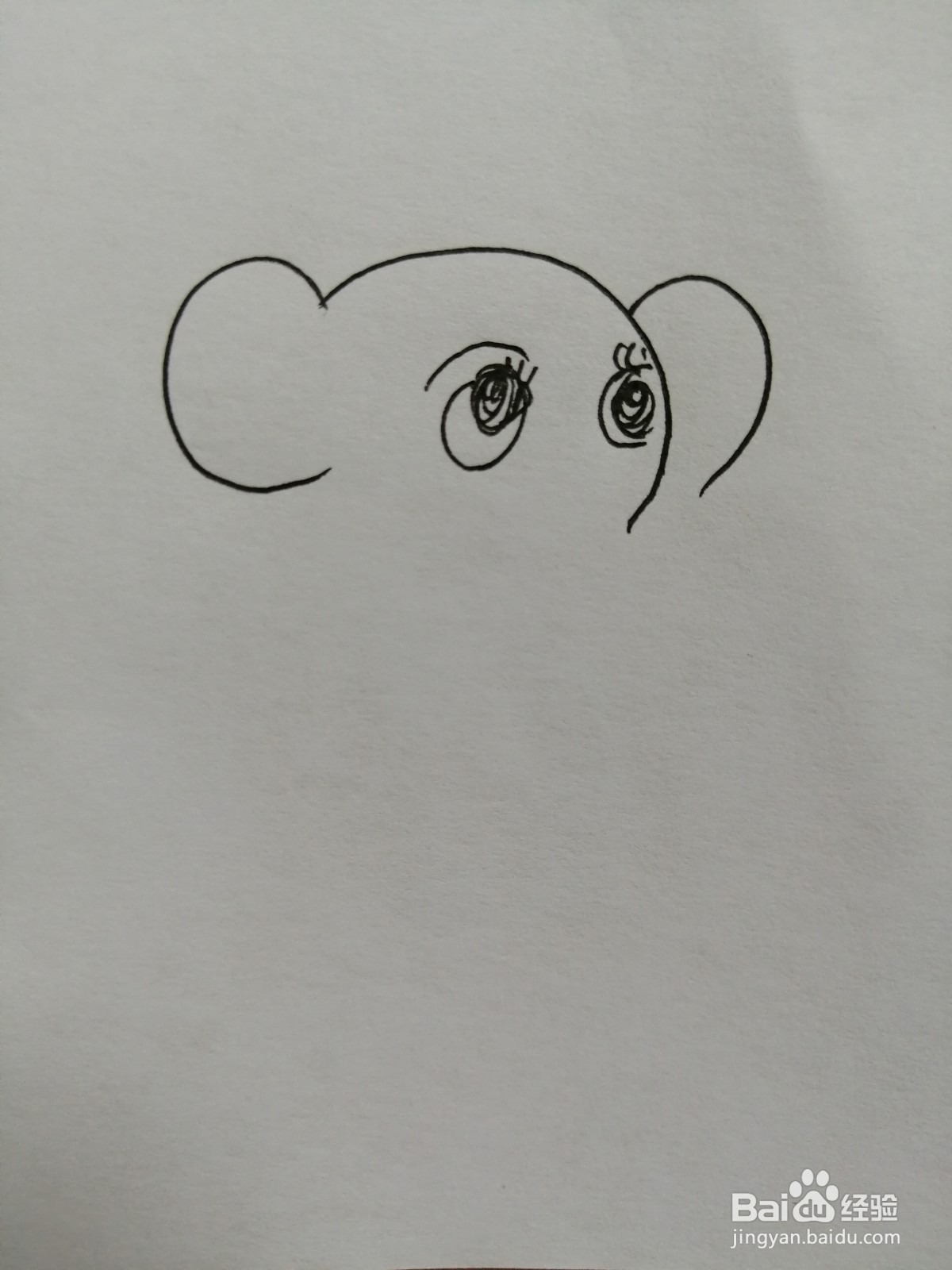 活泼的大象怎么画