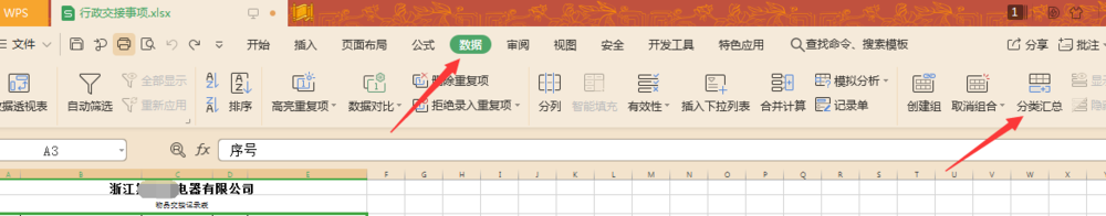 如何在Excel中显示+加号：分类汇总功能