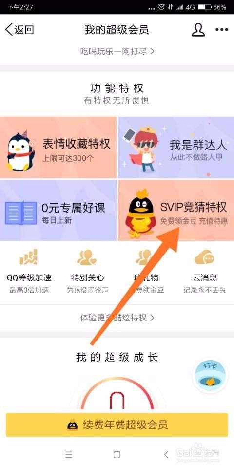 qq会员怎么免费领取金豆？