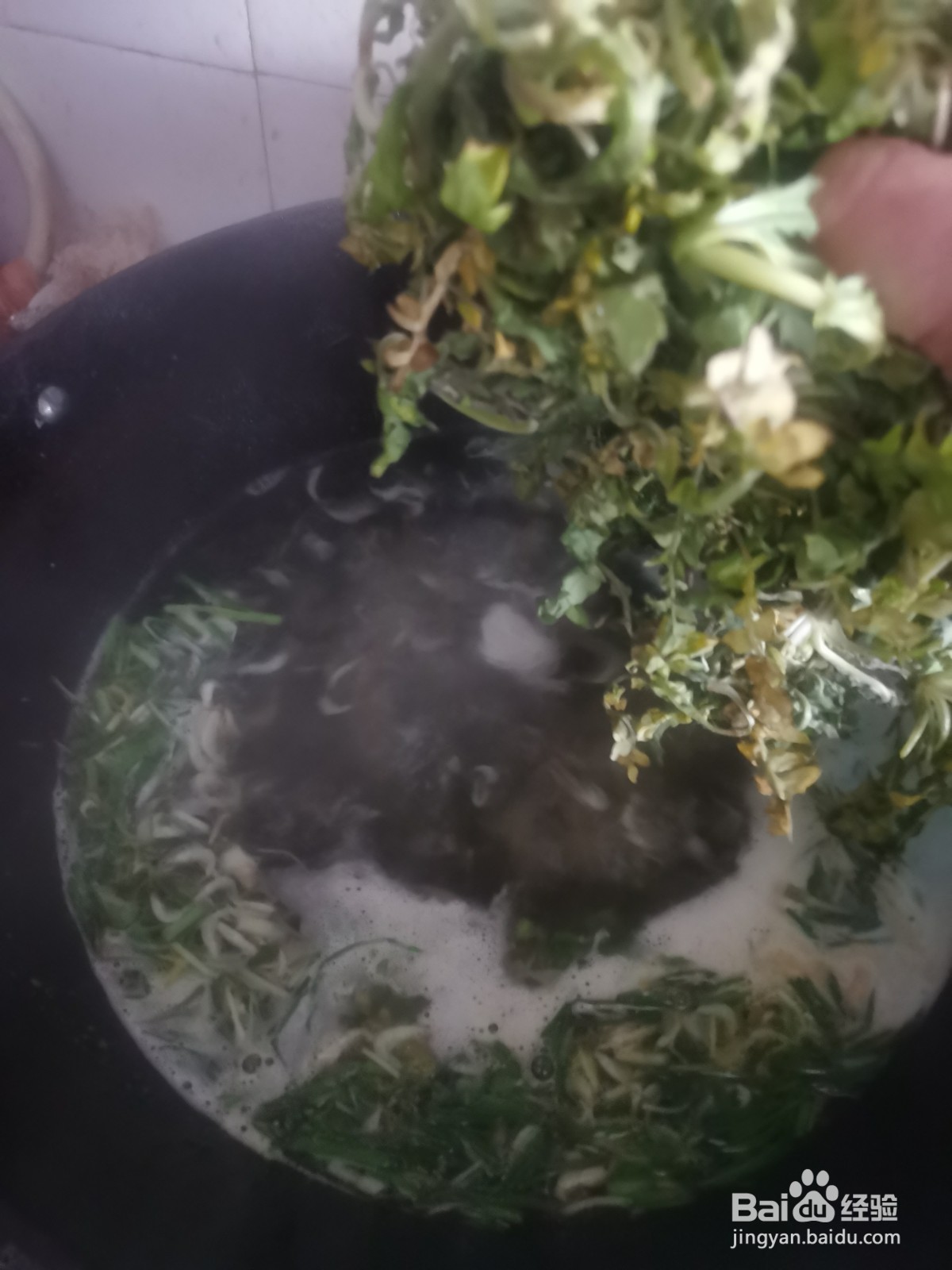 小根菜虾皮蛋花汤