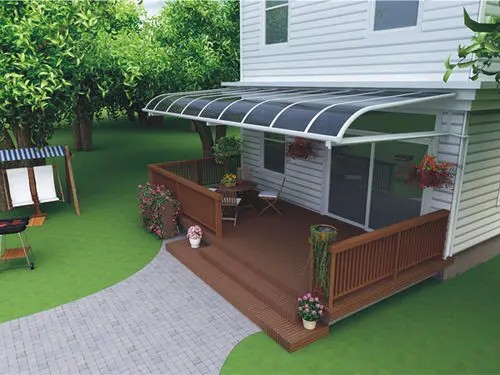 防盗窗雨棚下雨吵死了怎么办