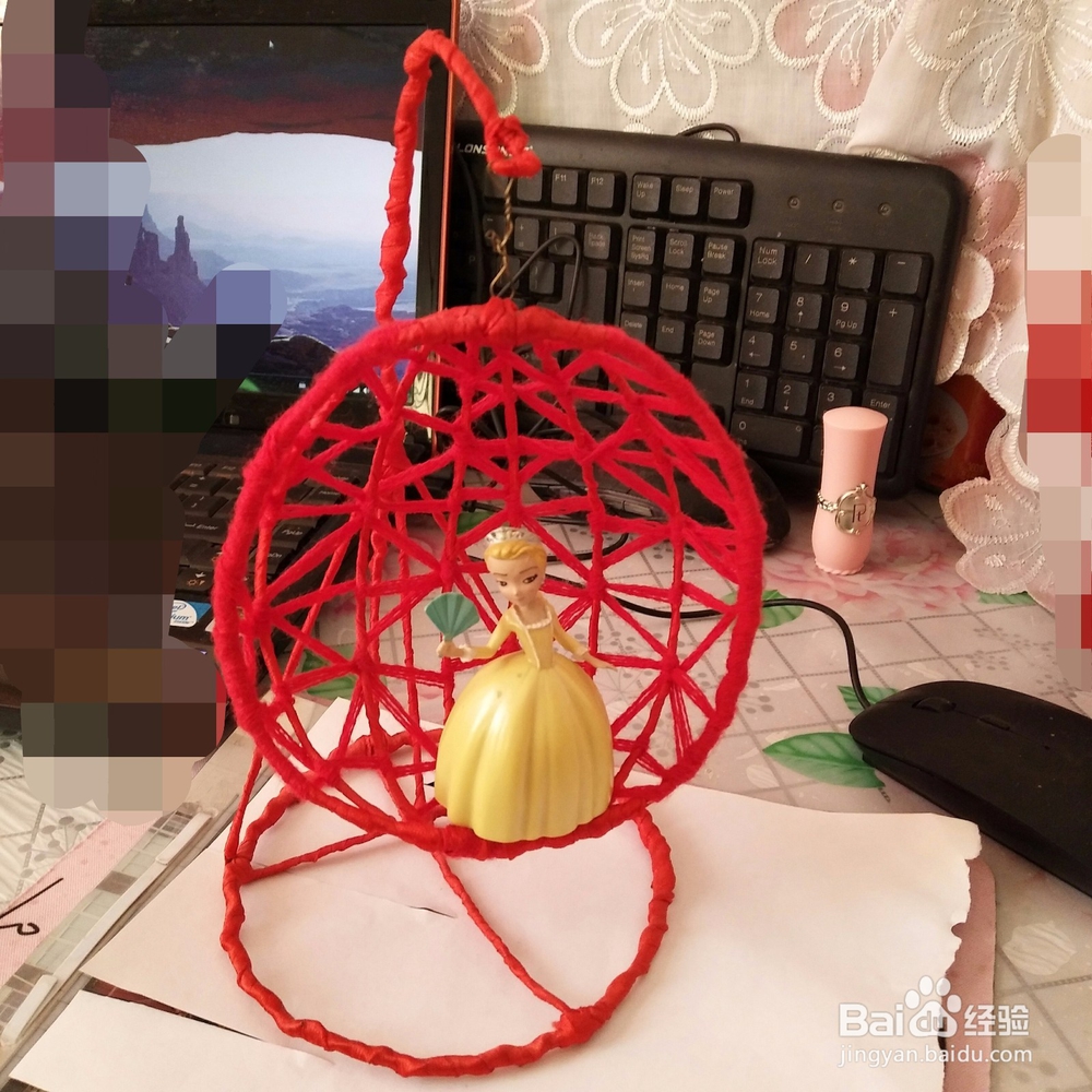 手工DIY可爱娃娃小吊椅