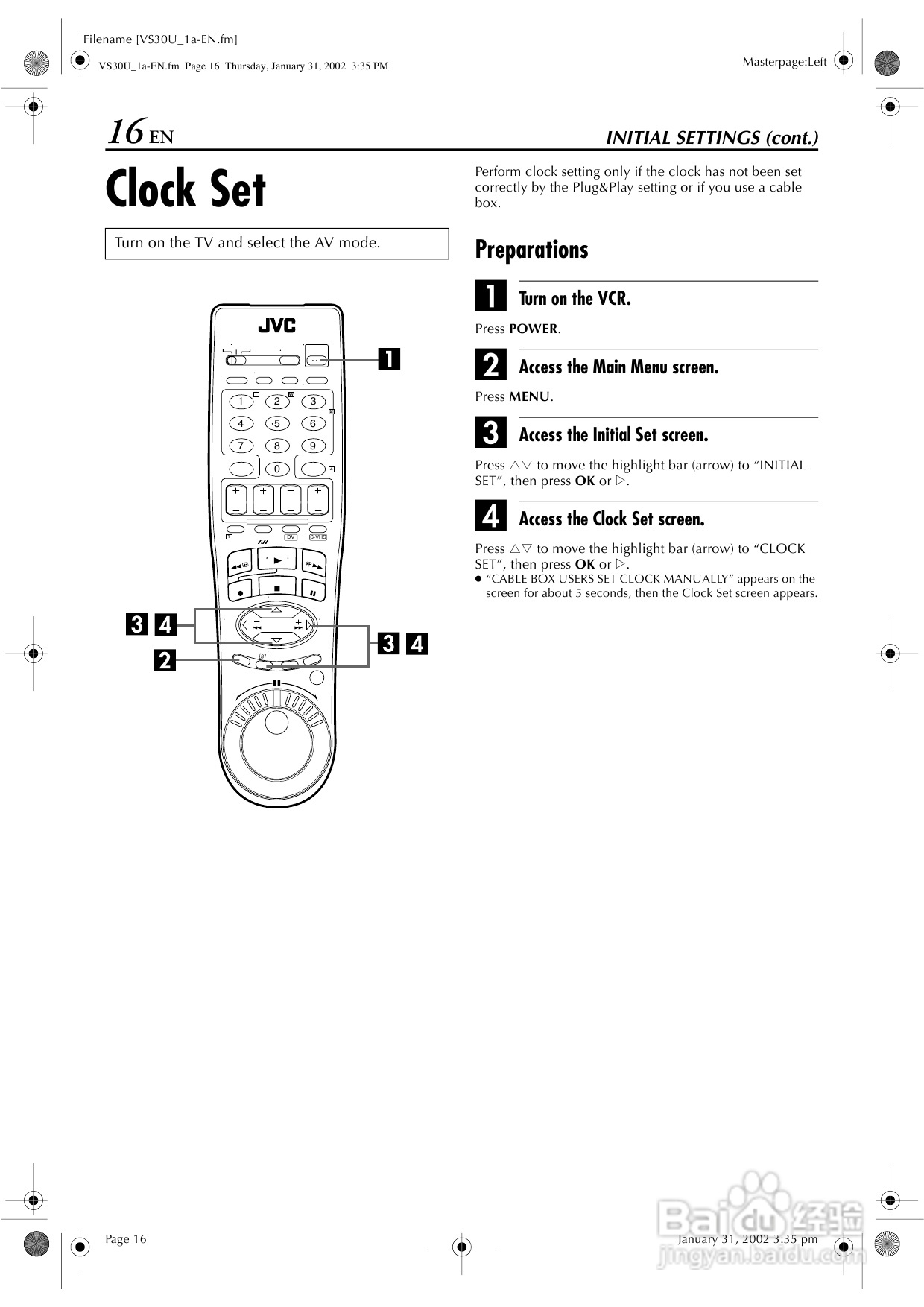 JVC SR-VS30U播放机说明书:[1]