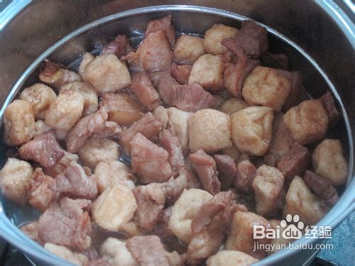 豆泡红烧肉