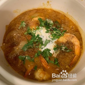 咖喱鲜虾粉丝煲的做法