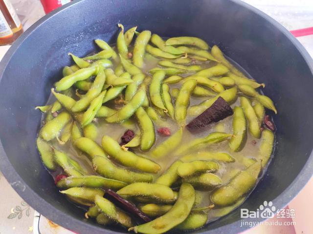 凉拌毛豆的做法