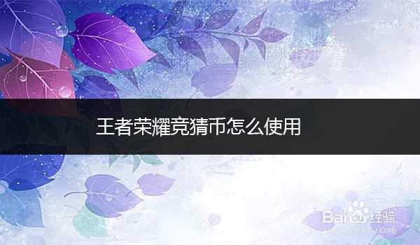 王者荣耀竞猜币怎么使用