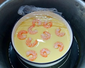 爽口的虾仁炖蛋