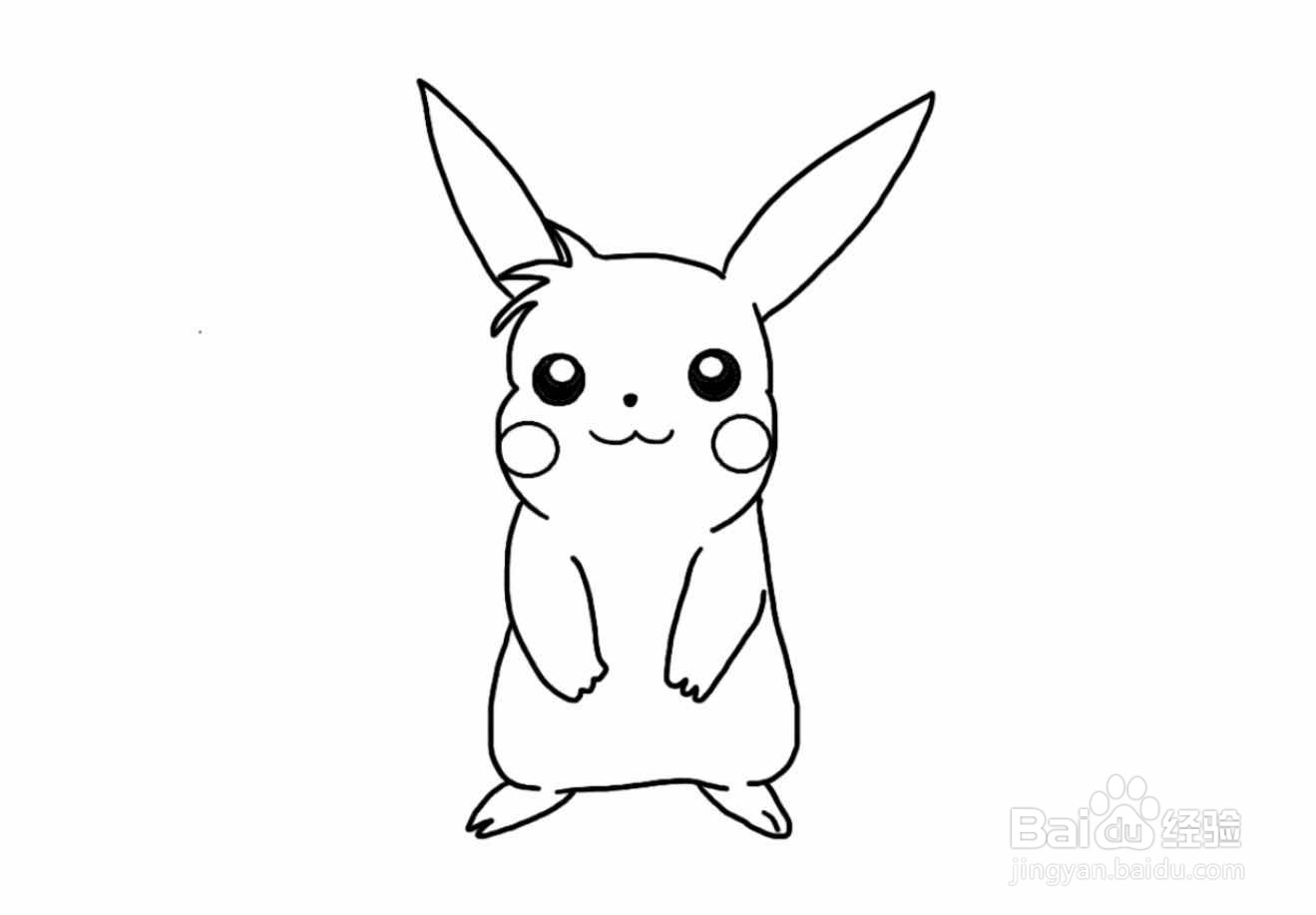 怎么画皮卡丘简笔画