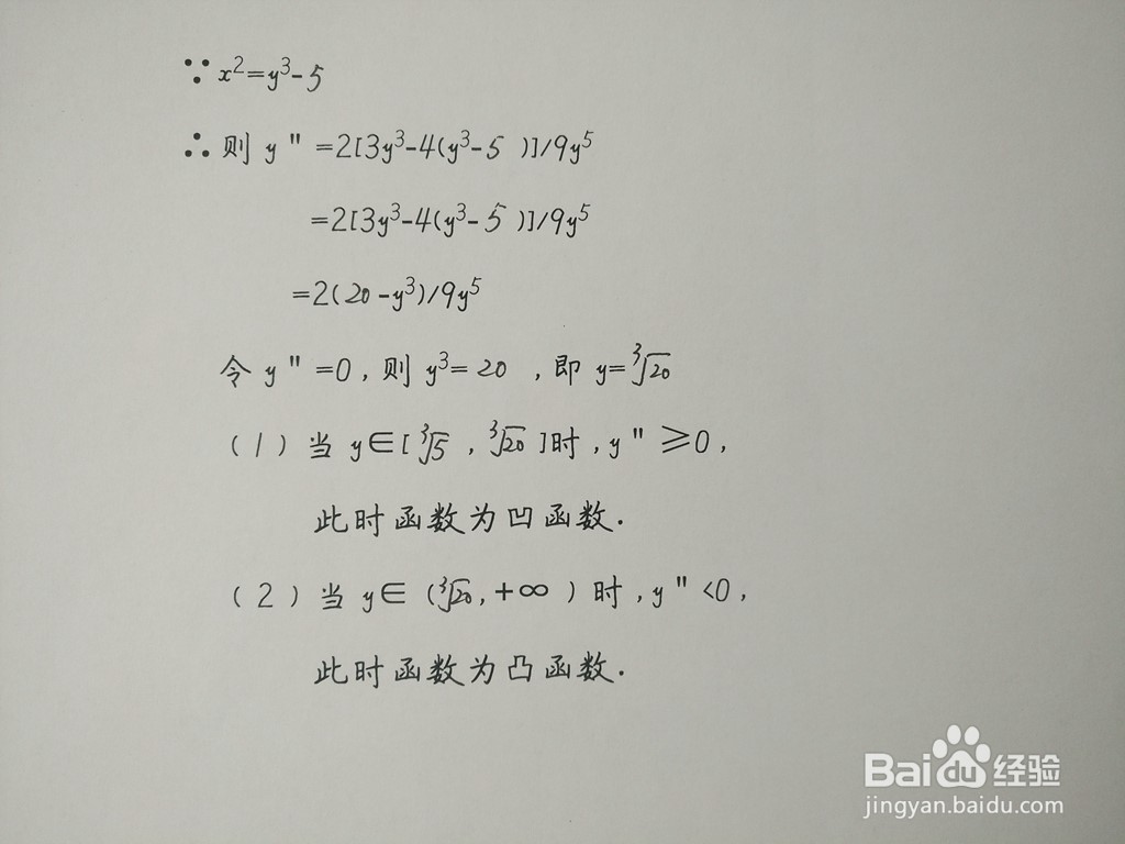 隐函数y^3-x^2=5的图像