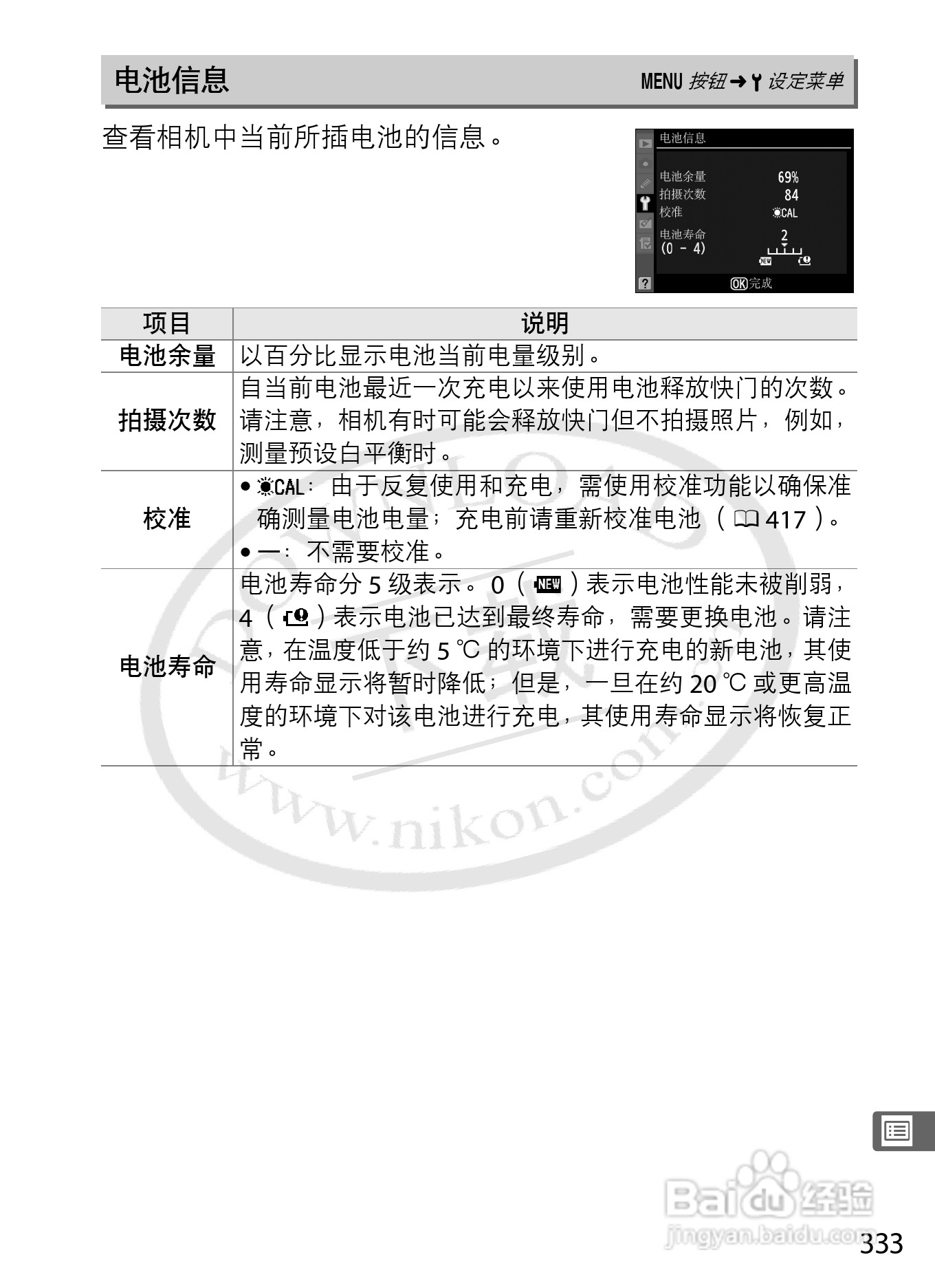 尼康D3S数码相机使用说明书:[37]