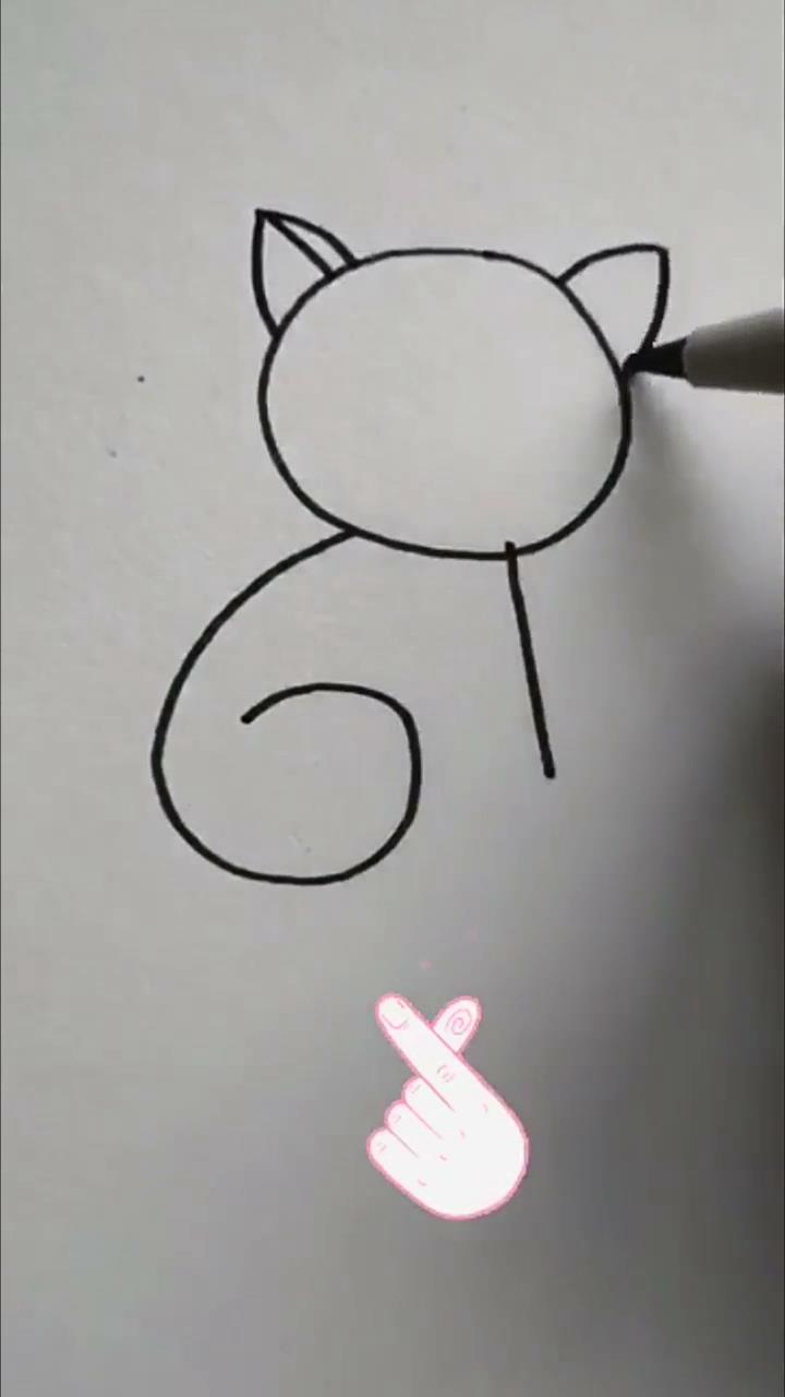 小猫咪简笔画怎么画